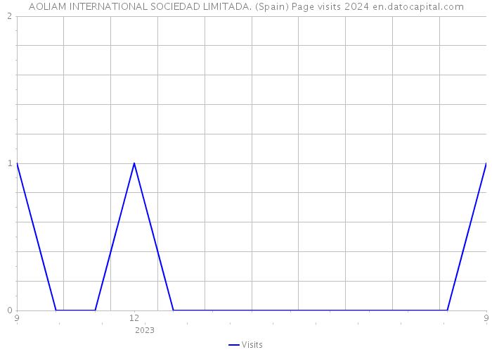 AOLIAM INTERNATIONAL SOCIEDAD LIMITADA. (Spain) Page visits 2024 