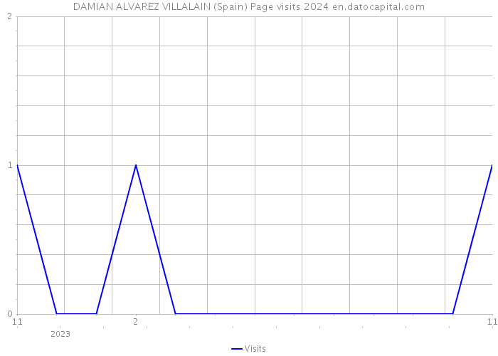 DAMIAN ALVAREZ VILLALAIN (Spain) Page visits 2024 
