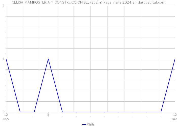 GELISA MAMPOSTERIA Y CONSTRUCCION SLL (Spain) Page visits 2024 