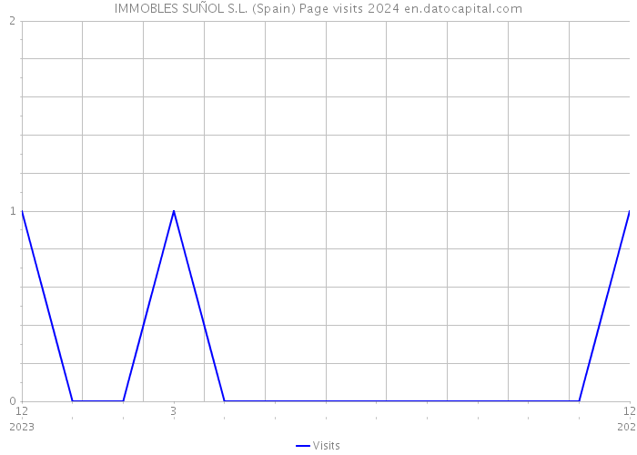 IMMOBLES SUÑOL S.L. (Spain) Page visits 2024 