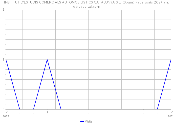 INSTITUT D'ESTUDIS COMERCIALS AUTOMOBILISTICS CATALUNYA S.L. (Spain) Page visits 2024 