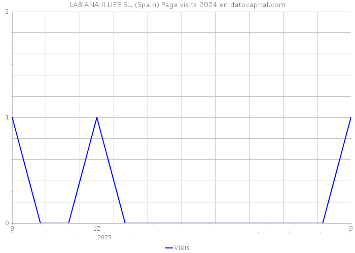 LABIANA II LIFE SL. (Spain) Page visits 2024 