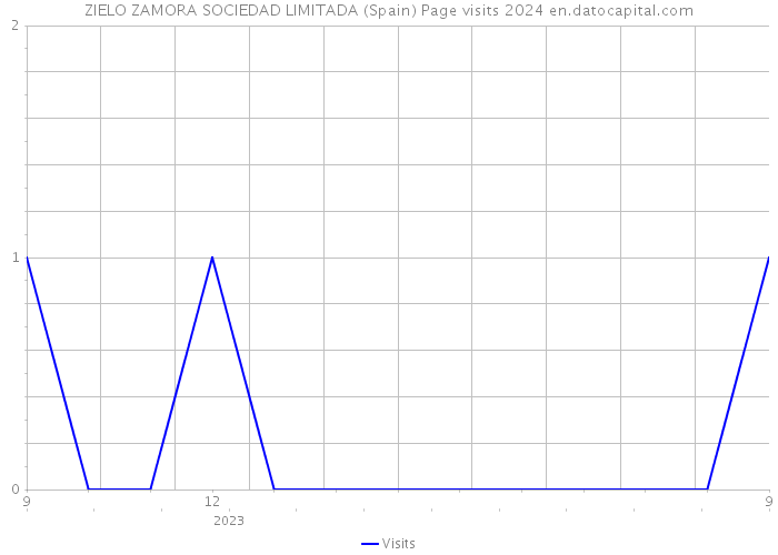 ZIELO ZAMORA SOCIEDAD LIMITADA (Spain) Page visits 2024 