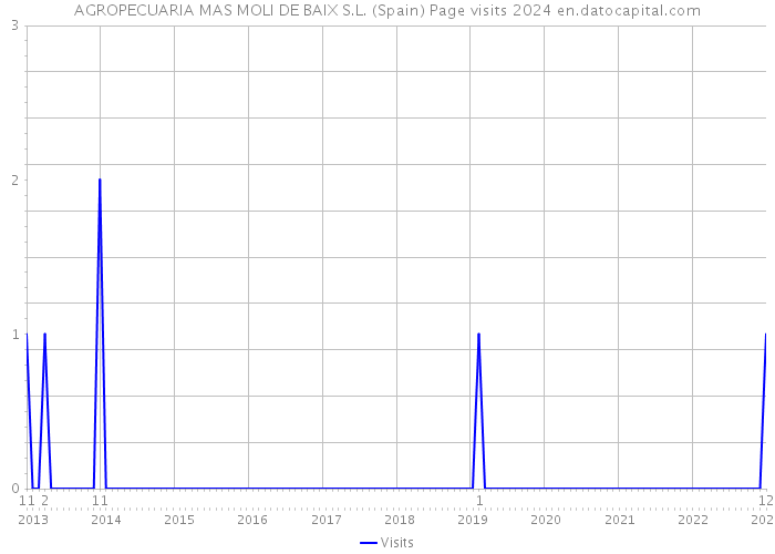 AGROPECUARIA MAS MOLI DE BAIX S.L. (Spain) Page visits 2024 