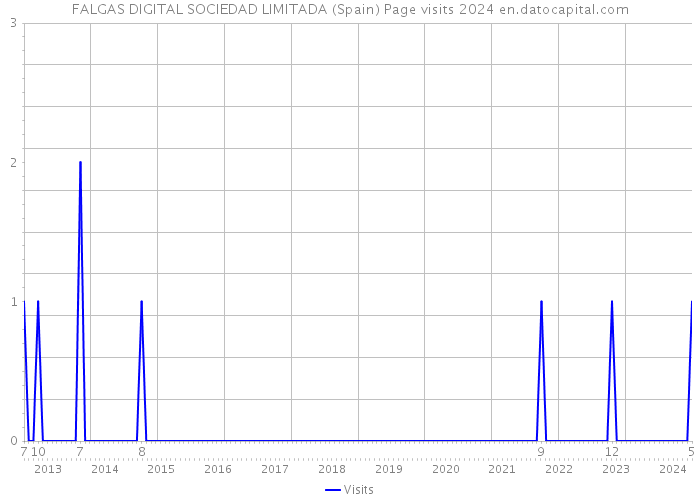 FALGAS DIGITAL SOCIEDAD LIMITADA (Spain) Page visits 2024 
