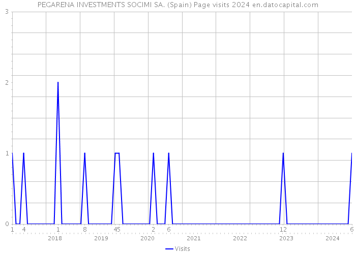 PEGARENA INVESTMENTS SOCIMI SA. (Spain) Page visits 2024 