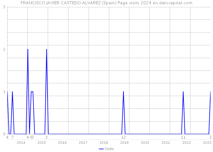 FRANCISCO JAVIER CASTEDO ALVAREZ (Spain) Page visits 2024 