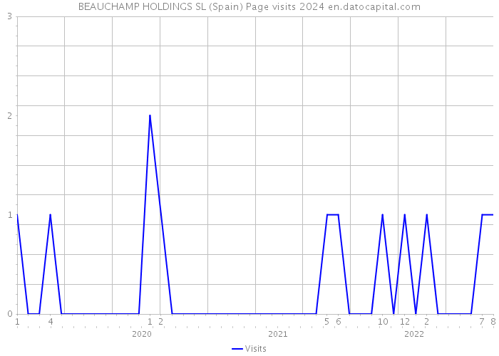 BEAUCHAMP HOLDINGS SL (Spain) Page visits 2024 