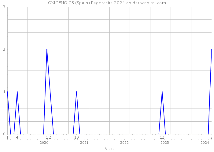 OXIGENO CB (Spain) Page visits 2024 