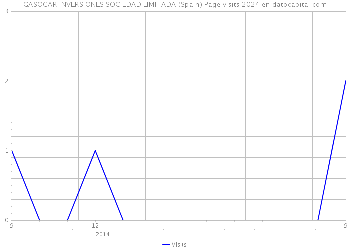 GASOCAR INVERSIONES SOCIEDAD LIMITADA (Spain) Page visits 2024 