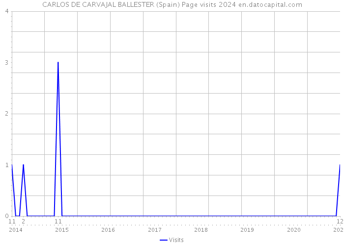 CARLOS DE CARVAJAL BALLESTER (Spain) Page visits 2024 
