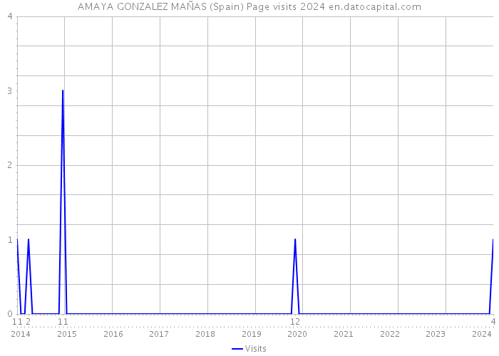 AMAYA GONZALEZ MAÑAS (Spain) Page visits 2024 