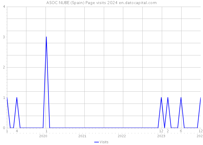 ASOC NUBE (Spain) Page visits 2024 