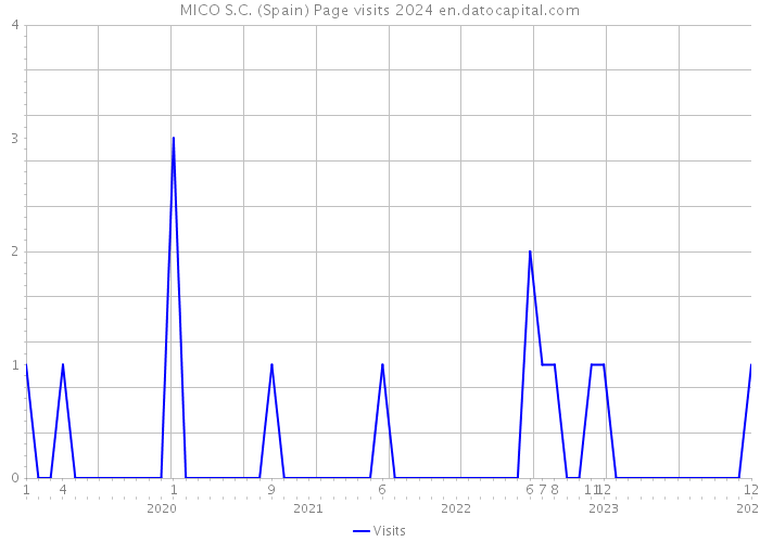 MICO S.C. (Spain) Page visits 2024 