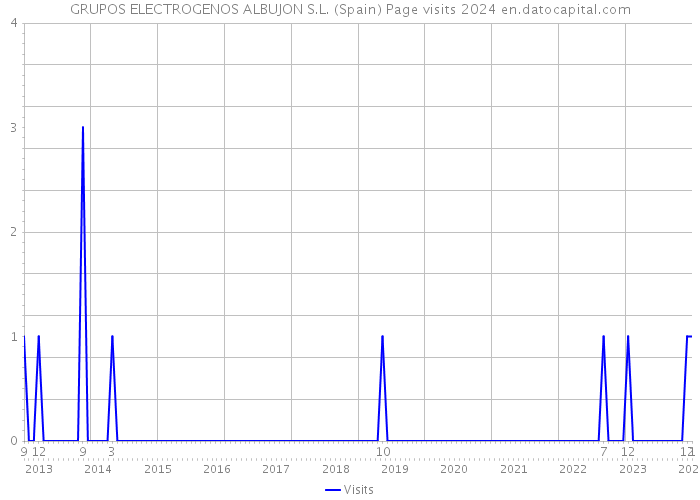GRUPOS ELECTROGENOS ALBUJON S.L. (Spain) Page visits 2024 