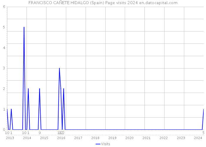 FRANCISCO CAÑETE HIDALGO (Spain) Page visits 2024 