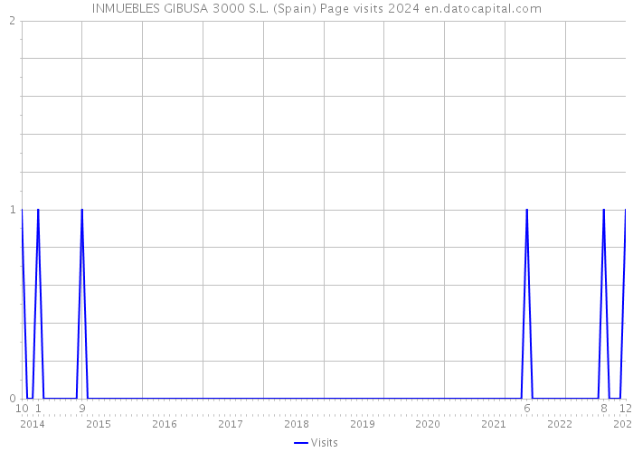 INMUEBLES GIBUSA 3000 S.L. (Spain) Page visits 2024 