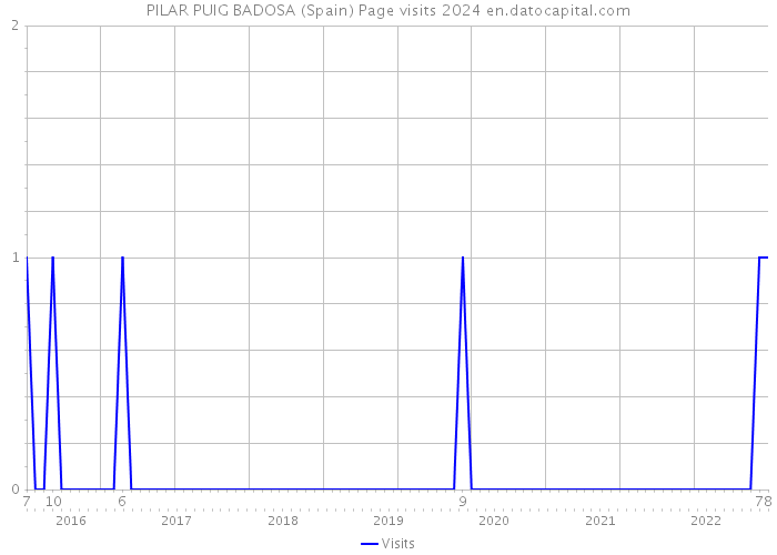 PILAR PUIG BADOSA (Spain) Page visits 2024 