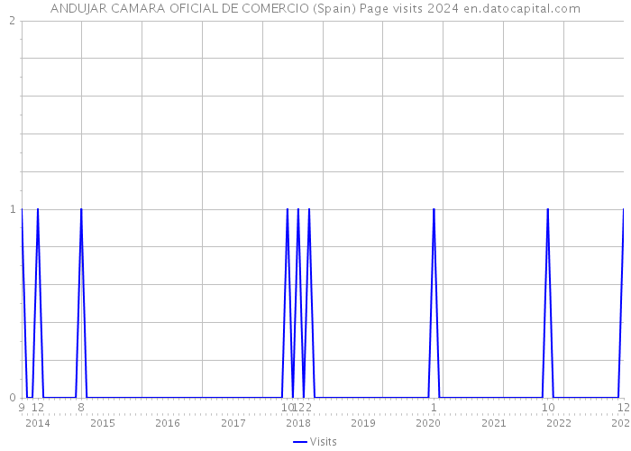 ANDUJAR CAMARA OFICIAL DE COMERCIO (Spain) Page visits 2024 