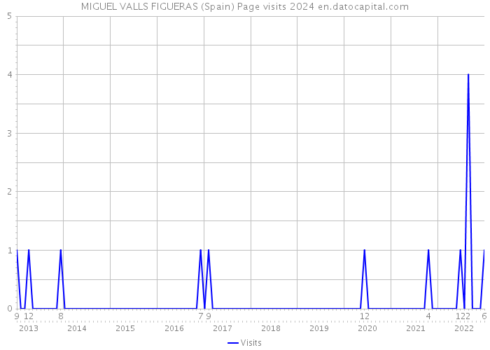MIGUEL VALLS FIGUERAS (Spain) Page visits 2024 