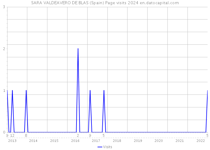 SARA VALDEAVERO DE BLAS (Spain) Page visits 2024 