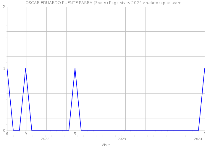 OSCAR EDUARDO PUENTE PARRA (Spain) Page visits 2024 