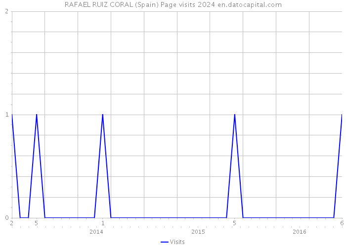 RAFAEL RUIZ CORAL (Spain) Page visits 2024 