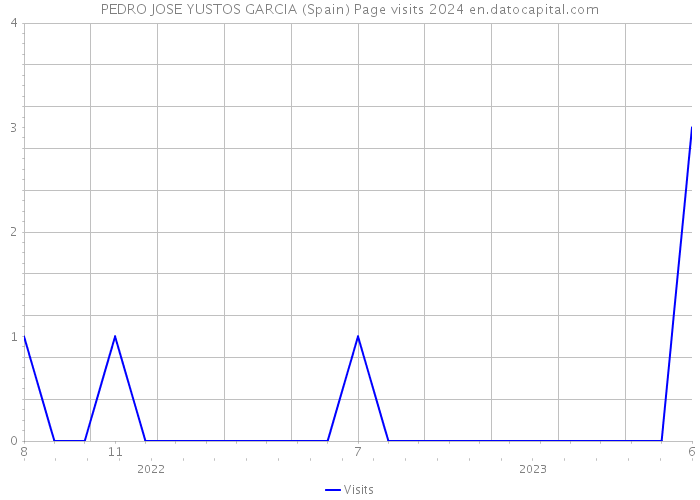 PEDRO JOSE YUSTOS GARCIA (Spain) Page visits 2024 