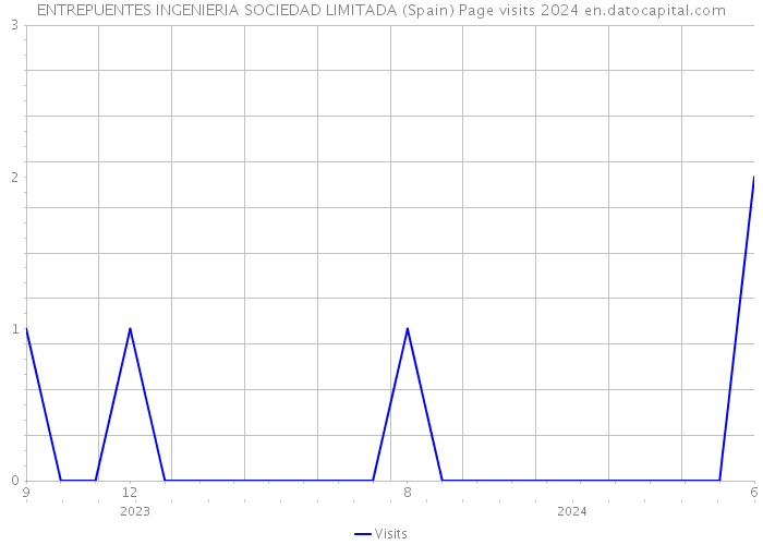 ENTREPUENTES INGENIERIA SOCIEDAD LIMITADA (Spain) Page visits 2024 