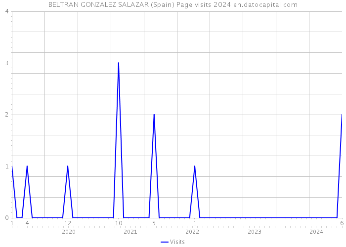 BELTRAN GONZALEZ SALAZAR (Spain) Page visits 2024 