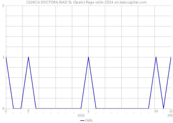 CLINICA DOCTORA RIAD SL (Spain) Page visits 2024 