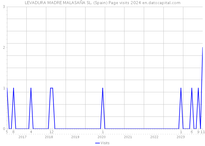 LEVADURA MADRE MALASAÑA SL. (Spain) Page visits 2024 
