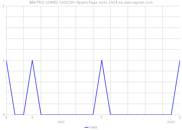 BEATRIZ GOMEZ GASCON (Spain) Page visits 2024 