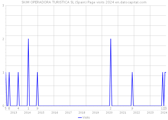 SKIM OPERADORA TURISTICA SL (Spain) Page visits 2024 