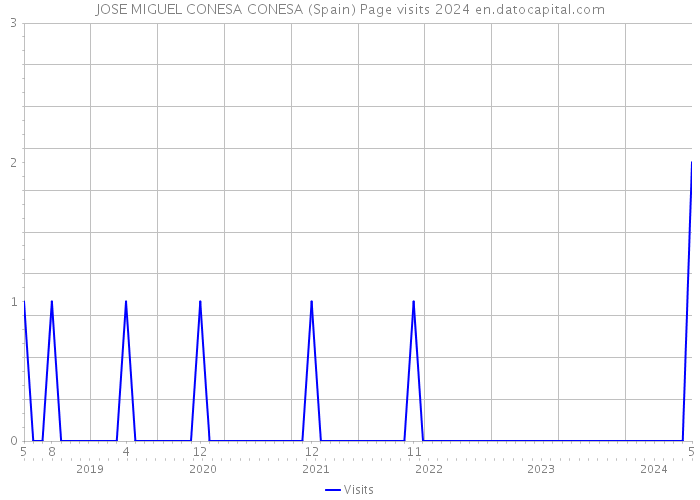 JOSE MIGUEL CONESA CONESA (Spain) Page visits 2024 