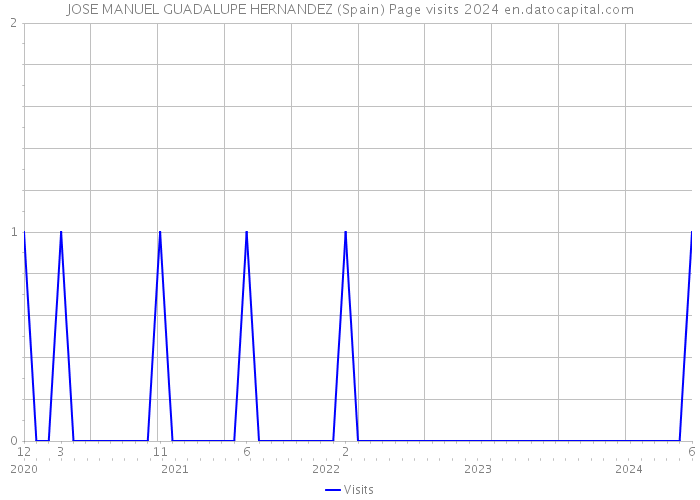 JOSE MANUEL GUADALUPE HERNANDEZ (Spain) Page visits 2024 