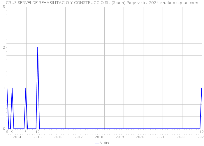 CRUZ SERVEI DE REHABILITACIO Y CONSTRUCCIO SL. (Spain) Page visits 2024 