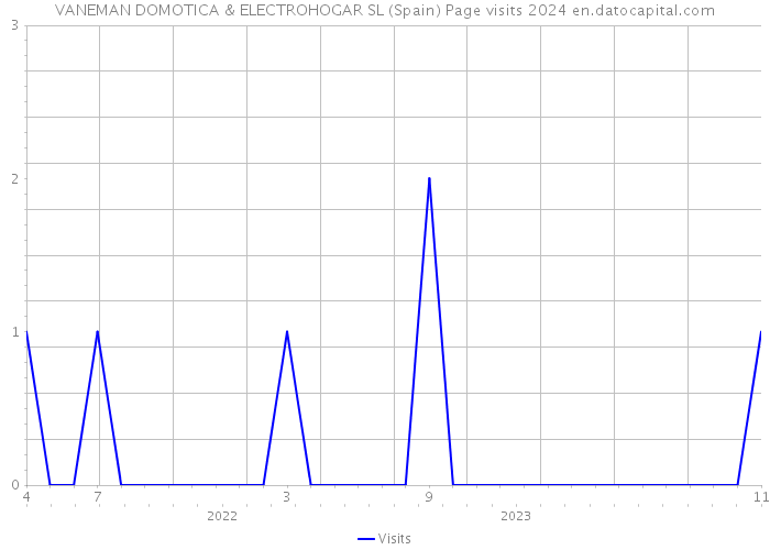 VANEMAN DOMOTICA & ELECTROHOGAR SL (Spain) Page visits 2024 