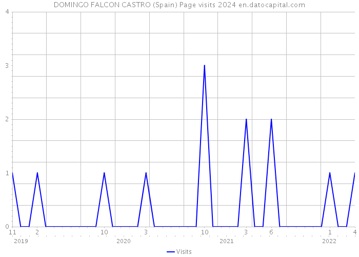 DOMINGO FALCON CASTRO (Spain) Page visits 2024 