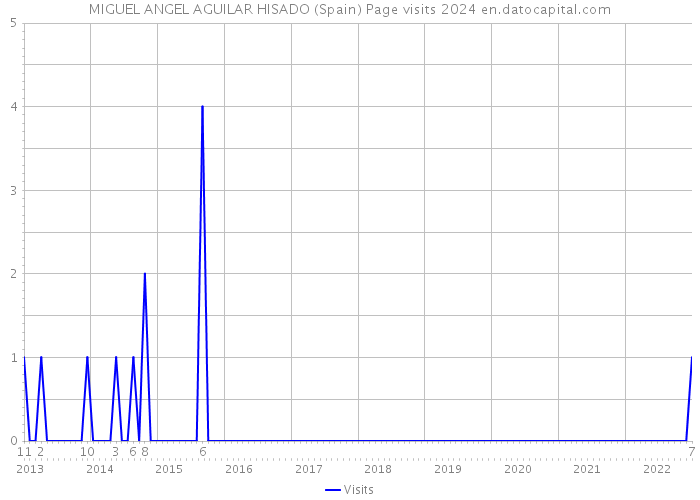 MIGUEL ANGEL AGUILAR HISADO (Spain) Page visits 2024 