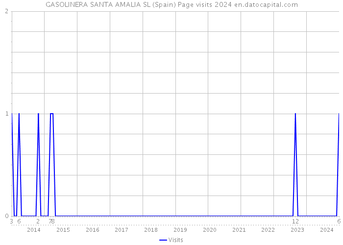 GASOLINERA SANTA AMALIA SL (Spain) Page visits 2024 