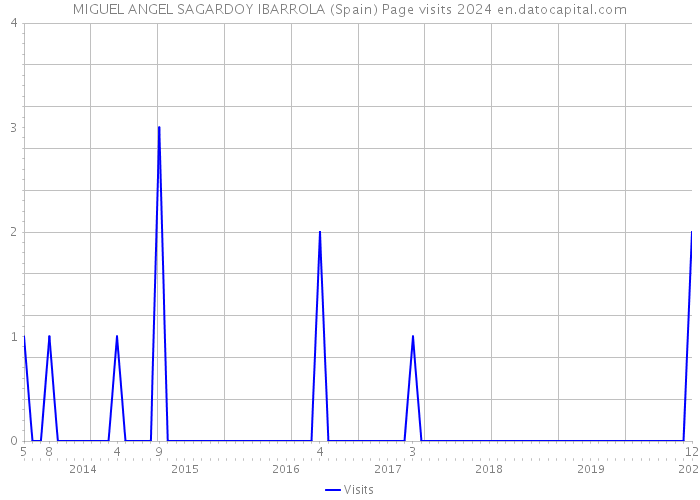 MIGUEL ANGEL SAGARDOY IBARROLA (Spain) Page visits 2024 