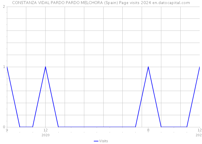 CONSTANZA VIDAL PARDO PARDO MELCHORA (Spain) Page visits 2024 