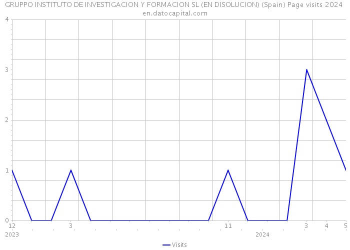 GRUPPO INSTITUTO DE INVESTIGACION Y FORMACION SL (EN DISOLUCION) (Spain) Page visits 2024 