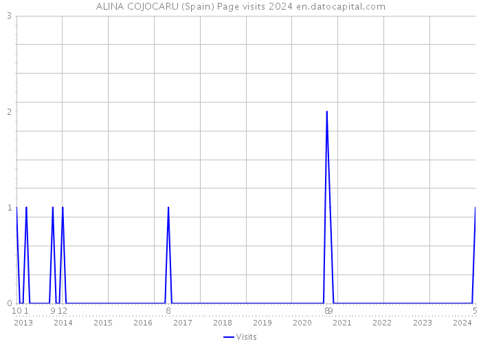 ALINA COJOCARU (Spain) Page visits 2024 