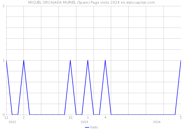 MIGUEL ORCAJADA MURIEL (Spain) Page visits 2024 