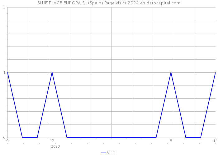 BLUE PLACE EUROPA SL (Spain) Page visits 2024 