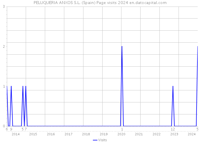 PELUQUERIA ANXOS S.L. (Spain) Page visits 2024 