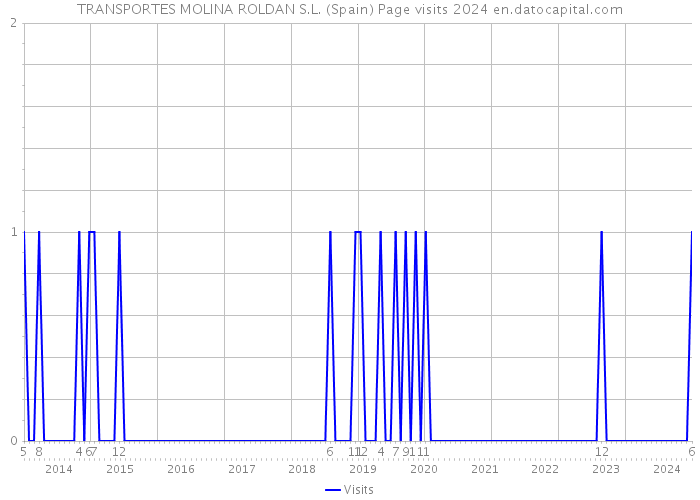 TRANSPORTES MOLINA ROLDAN S.L. (Spain) Page visits 2024 