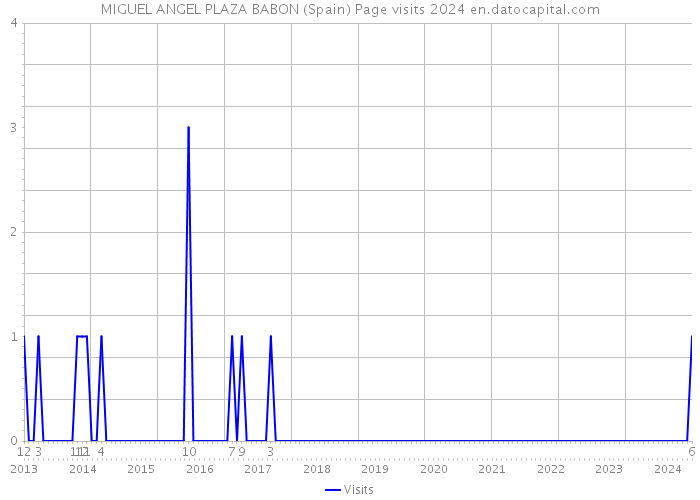 MIGUEL ANGEL PLAZA BABON (Spain) Page visits 2024 
